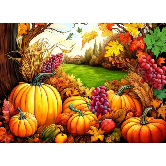 Springbok 500 Piece Fall Harvest Jigsaw Puzzle for Adults