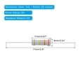 thumbnail image 2 of Uxcell 2W 1K-820K Ohm 5% Resistor de Película de Carbono, 30 Valores de Surtido de Componentes Electrónicos, 150 Paquete, 2 of 6