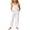 #A01-White, variant on Abcomgle Girls Overalls Size 14-16 Casual Sleeveless Straight Leg Jumpsuit Spring Dressy Rompers with Pockets