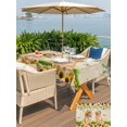 thumbnail image 5 of Outdoor Tablecloth with Umbrella Hole for Patio/Picnic/Party/Camping, Cute Puppy Sunflowers Waterproof Table Cloth Rectangle Table Cover Washable, Farmhouse Eucalyptus Retro Beige (60"x 102"), 5 of 8