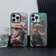 thumbnail image 3 of Carcasa Mate De Moda Anime De Una Pieza Luffy Funda De Teléfono Para iPhone 11 12 13 14 Pro Max Chapado De Lujo Lente De La Cámara Proteger Silicona TPU Colorul Plata A Prueba De Golpes Cubierta Trase, 3 of 4