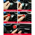 thumbnail image 3 of Car Start Button Cap Engine Ignition Switch Cover Trim start button cap Auto Parts, Replacement for F Series, Red, 3 of 8