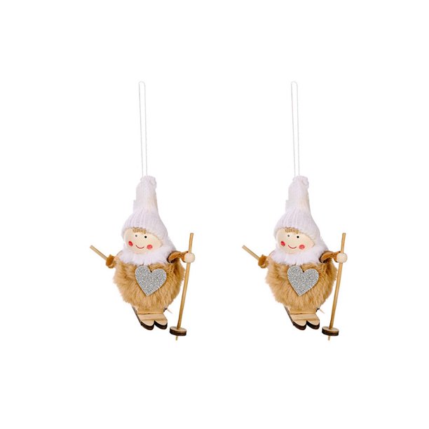 Decoración de Navidad postura sentada colgante pierna Ángel muñeca colgante árbol de Navidad pequeño ángel colgante regalo colgante Wmkox8yii fhajkh3842