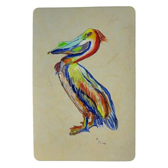 Betsydrake DM985BV 18 x 26 in. Sylvester Pelican Vertical Beige Door Mat