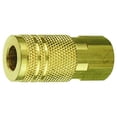 thumbnail image 1 of Acoplador de latón Tru-Flate 13-235 1/4" I/M x 1/4" FNPT, 1 of 1