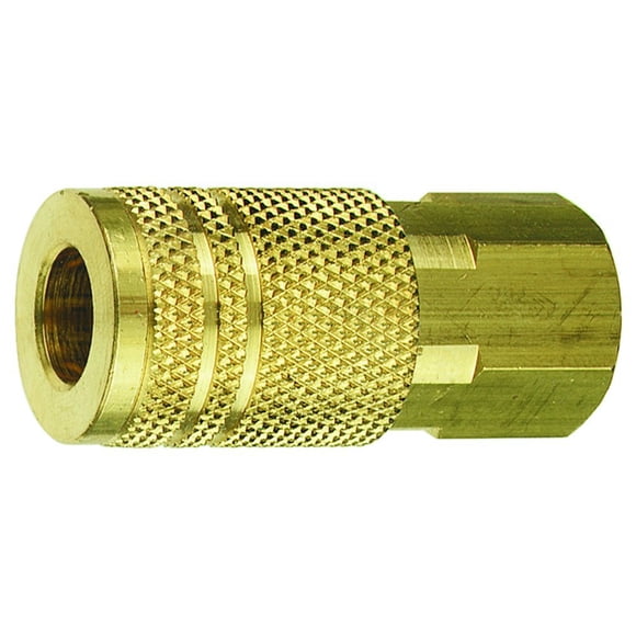 Acoplador de latón Tru-Flate 13-235 1/4" I/M x 1/4" FNPT
