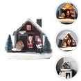 thumbnail image 3 of 1Pc Christmas Mini Luminous House Mini Landscape Decor Micro Resin House Decor, 3 of 9