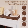 thumbnail image 5 of 60 inch Rustic Handcrafted Solid Mantel Shelf for Over Fireplace - Wall Mounted Floating Mantel Shelf with Invisible Brackets, 5 of 7