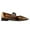 Bronze, variant on YDN Women Lovely Pointed Toe Mary Jane Flats Single Strap Buckle Low Heels Fancy Ballroom Dress Shoes Size 7 Black