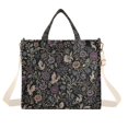 thumbnail image 7 of FORMRS Womens Corduroy Tote Bag Crossbody Shoulder Purse Handbag with Detachable Strap, Floral Dragon Pattern, 7 of 7