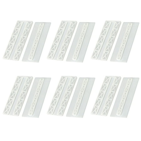 

6 Pairs Wall-mounted Cable Patch Panel Holders Hanging Socket Organizers