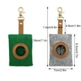 thumbnail image 3 of Greeniant Dispensador de bolsas de basura para mascotas de fieltro, bolsas de caca reutilizables para viajar y caminar, herramienta dispensadora, Type3 NO3, 3 of 6