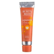 Burt,S Bees 100% Natural Origin Squeezy Tinted Lip Balm, Sweet Peach, 0.43 Ounce Squeeze Tube