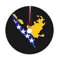 thumbnail image 6 of Christmas Tree Skirt Bosnian Flag Map Xmas Tree Skirt Decoration for Home Holiday Party 30", 6 of 6