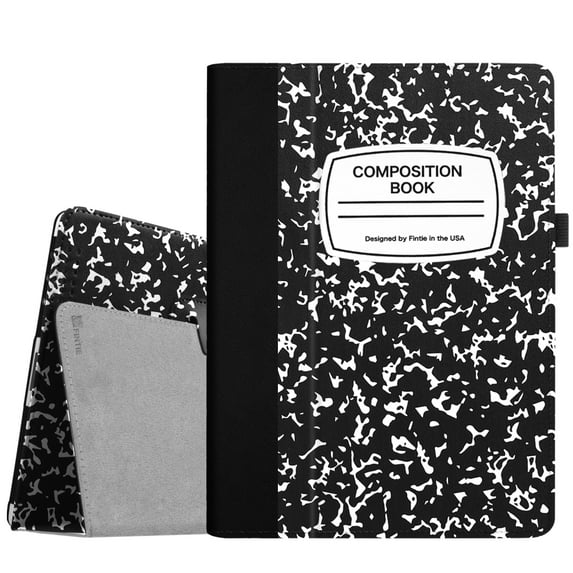 Fintie iPad 2/ iPad 3/ iPad 4 Gen Folio Case - PU Leather Cover with Auto Wake/ Sleep Feature, Composition Book Black