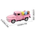 thumbnail image 3 of XIBUFE 2026 New Easter Truck with Eggs Vintage Metal Pickup Decor Easter Decorations Valentine Truck Decor Metal Mini Truck Farmhouse Easter Truck with Eggs Easter Truck Truck with Eggs,Orange, 3 of 3
