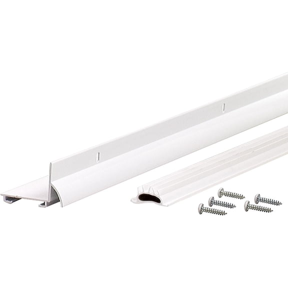 M-D Building Products 81935 36-Inch DB001 L-Shaped Door Bottom with Drip Cap, White