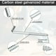 thumbnail image 2 of Gancho de tornillo de metal TUNC en forma de L 30 piezas 67 mm x 22 mm, 2 of 5