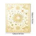 thumbnail image 3 of Hovilon Boho Celestial Area Rug Vintage Astrology Tarot Floor Mat, Soft Crystal Velvet Non-Slip Washable Indoor Carpet for Living Room Bedroom, 120x180 cm, 3 of 5