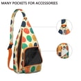 thumbnail image 2 of Vintage Polka Sling Backpack&nbsp;- Minimalist Dot Pattern Crossbody Bag, Fashionable Water-Resistant Daypack for Students, 2 of 4