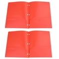 thumbnail image 2 of Carpetas de plástico de alta resistencia con bolsillos en pack de 2, carpetas tamaño carta para documentos, material de oficina y escolar con bolsillo para tarjetas de visita, 2 of 7