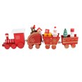 thumbnail image 5 of Xmas Wooden Four Section Small Train Xmas Tree Decoration Xmas Themed Toy Gift, 5 of 5