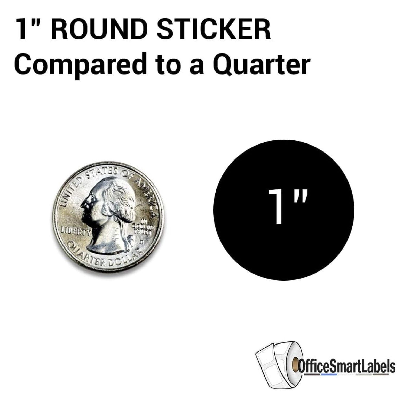 Consecutive Number Stickers 4001-5000 - 1 Inch Round Labels, 1000 Count