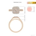 thumbnail image 6 of ANGARA Natural 0.23 Ct. Diamond Halo Engagement Ring in 14K Rose Gold for Women (Ring Size: 11.5), 6 of 11