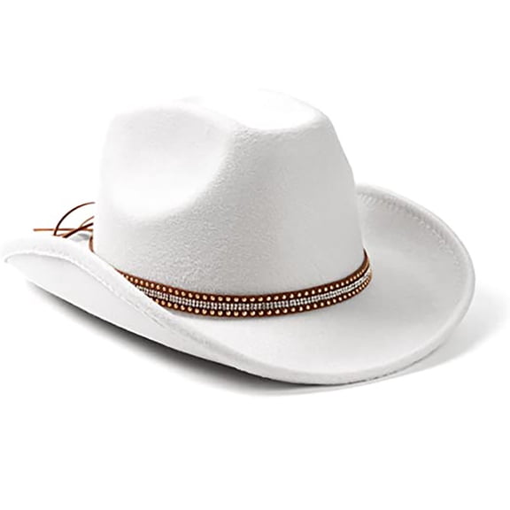 Cowgirl Hat Casual Cowboy Hat Dancing Disco for Music Festivals Wide Brim Cowboy Hat Versatile Knight Hat