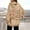 Khaki, variant on Women's Casual Fashion Reading Letters Printed Long Sleeved Hooded Sweatshirt Womens Zip up Jacket Figs Scrub Jacket Women Small Jacket Winter Top Zipper Jacket Women Fuzzy Jackets Women Zip up Basin