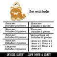 thumbnail image 2 of Round Cat Skeptical Wood Mini Charms Shapes DIY Craft Jewelry - With Hole - 18mm (17pcs), 2 of 7