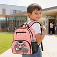 thumbnail image 3 of KUIFORTI Reading Axolotl Toddler Backpack Girls Kids School Bag with Multiple Organizer Pockets Adjustable Straps for Preschool Kindergarten Back to School Gifts, 3 of 7