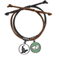 thumbnail image 1 of Sombrero de bruja de Halloween Negro Pulsera Cuerda Mano Cadena Cuero Dinero Pulsera Unbranded M, 1 of 2