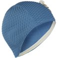 thumbnail image 2 of FYBTO 3 Flower Ladies Blue Swim Hat Swimming Bathing Cap Vintage Retro, 2 of 2