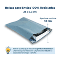 thumbnail image 3 of ParaPaquetes Bolsas Para Envío Premium Recicladas 25x33 1000pz, 3 of 4