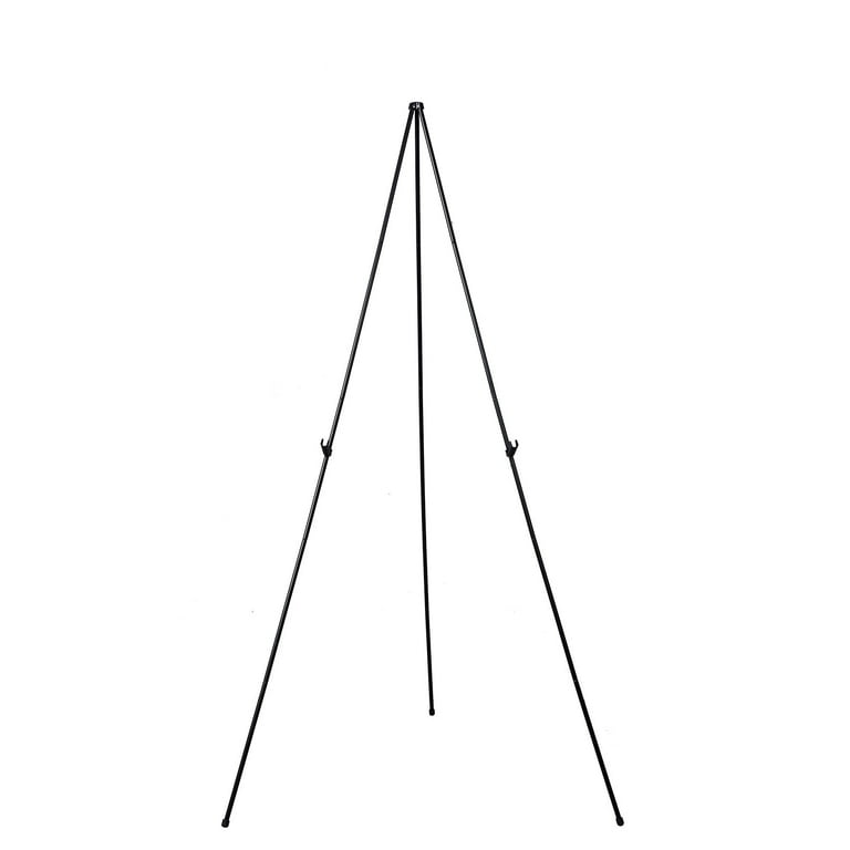 Global Industrial - 695465 - Aluminum Portable Easel Stand with Instant Collapsible Tripod, Black