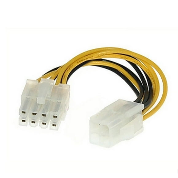 EGNMCR ATX 4 Pin Male to 8 Pin Female Power Cable Cord Adapter CPU Power Supply usb cable
