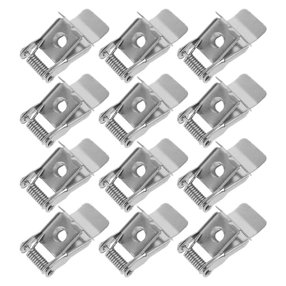 ELAYARD 12pcs Retrofit Recessed Light Clips Silver For Lighting Projects With Spring Shape