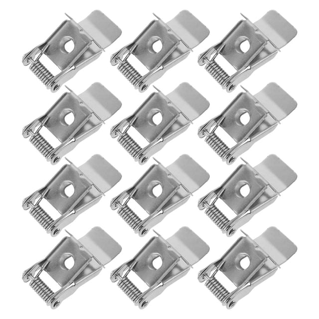 ELAYARD 12pcs Retrofit Recessed Light Clips Silver For Lighting Projects With Spring Shape