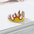 thumbnail image 4 of Limei Beautiful Flame Open Rings Durable for Date Adjustable, 4 of 7
