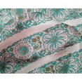 thumbnail image 4 of oneOone Silk Tabby Fabric Leaves & Floral Block Decor Fabric Printed BTY 42 Inch Wide, 4 of 4