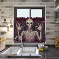 thumbnail image 7 of FREEAMG 36 Inch Length Kitchen Curtains Alien 2 Panels Half Window Sheer Curtains Rod Pocket Farmhouse Short Drapes for Bathroom Cafe Basement, 7 of 7