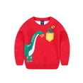 thumbnail image 1 of Toddler Boys Winter PullOver Dinosaur Sweatshirt, 1 of 4