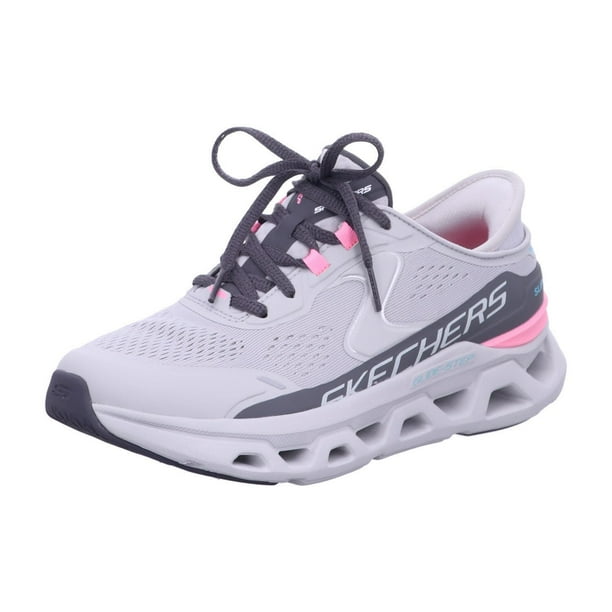 Zapatilla Skechers Glide-Step ATLUS, manos libres, sin cordones, para mujer