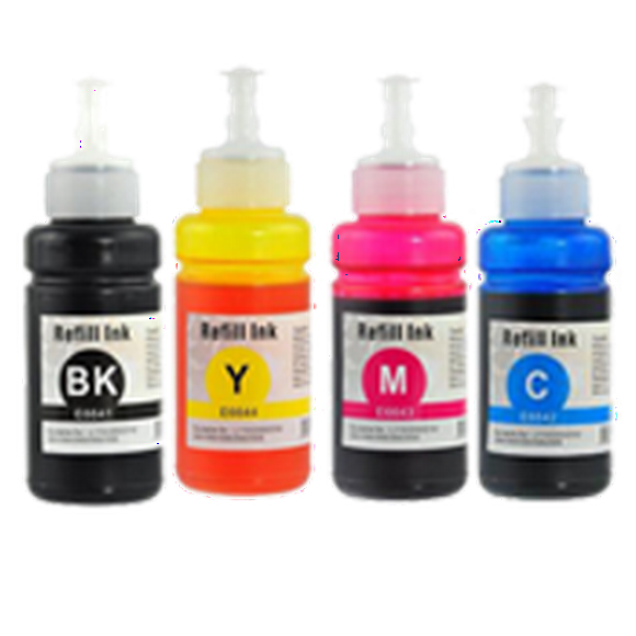 Zoomtoner Compatible Epson L120 EPSON T664 Dye INK / INKJET Bottle Set Black Cyan Magenta Yellow