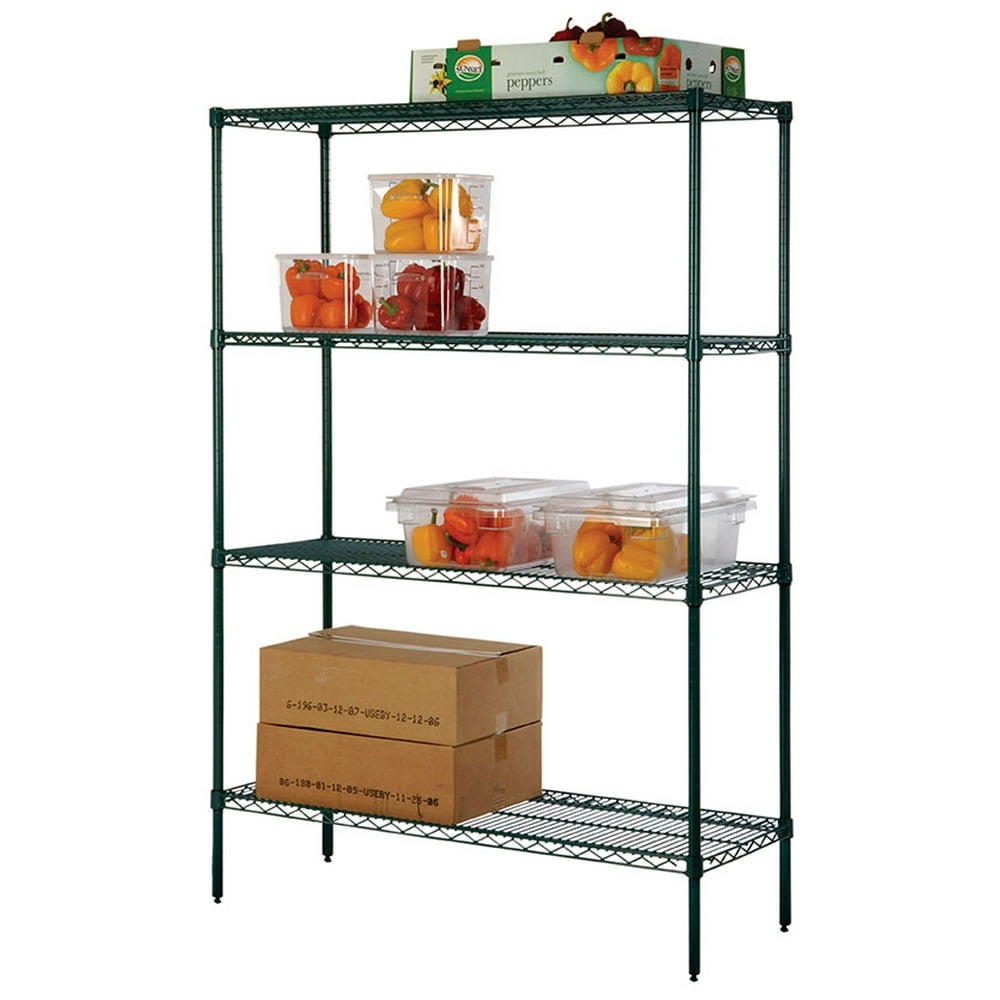 12" Deep x 36" Wide x 54" High 4 Tier Freezer Starter Shelving Unit