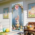 thumbnail image 4 of TanSiDing Easter Door Cover Decorations, Bunny and Egg Design Polyester Door Curtain for Holiday Party, Wall and Table Decoration, Festive Home Decor 90*180cm, 4 of 6