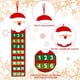 thumbnail image 4 of Calendario de Adviento de Navidad de Fieltro, Calendario de Adviento de Muñeco de Nieve de 2 Piezas, Calendario de Adviento de Papá Noel, Calendario de Cuenta Regresiva de Navidad para Decoraciones Temáticas de Navidad (Papá Noel y Muñeco de Nieve) oso de fresa Electrónica, 4 of 5
