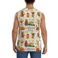 thumbnail image 4 of Bingfone Autumn In The Forest Pattern Men's Tank Tops Workout Sleeveless Tee Shirts Running Beach Tanks for Men-3X-Large, 4 of 8