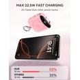 thumbnail image 4 of Cargador portátil citicr de 10000 mAh y carga rápida de 22,5 W, color rosa, 4 of 8